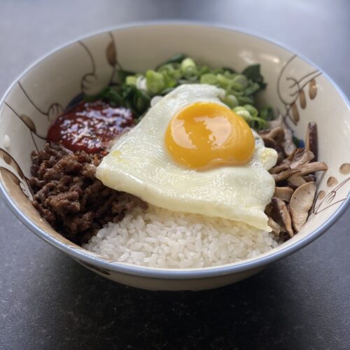 A bowl of Bibimbap